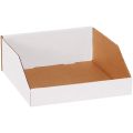 12 x 12 x 4 1/2" White Bin Boxes