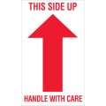 3 x 5" - "This Side Up - Handle With Care" Arrow Labels