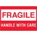 2 x 3" - "Fragile - Handle With Care"