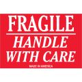 2 x 3" - "Fragile - Handle With Care" Labels