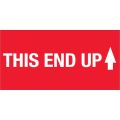 2 x 4" - "This End Up" (High Gloss) Labels