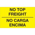 3 x 5" - "No Carga Encima" (Fluorescent Yellow) Bilingual Labels