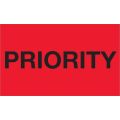 3 x 5" - "Priority" (Fluorescent Red) Labels