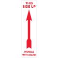 2 x 8" - "Up - Handle With Care" Arrow Labels