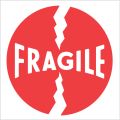 4 x 4" - "Fragile" Labels