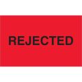 1 1/4 x 2" - "Rejected" (Fluorescent Red) Labels