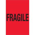 4 x 6" - "Fragile" (Fluorescent Red) Labels