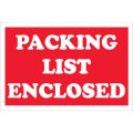 2 x 3" - "Packing List Enclosed" Labels