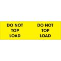 3 x 10" - "Do Not Top Load" (Fluorescent Yellow) Labels