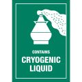 3 x 4 1/4" - "Contains Cryogenic Liquid" Labels