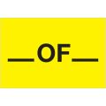 2 x 3" - "___ of ___" (Fluorescent Yellow) Labels