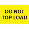 2 x 3" - "Do Not Top Load" (Fluorescent Yellow) Labels