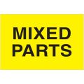 2 x 3" - "Mixed Parts" (Fluorescent Yellow) Labels