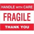 8 x 10" - "Fragile - Handle With Care" Labels