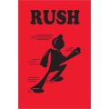 4 x 6" - "Rush" (Fluorescent Red) Labels