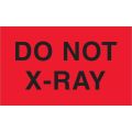 3 x 5" - "Do Not X-Ray" (Fluorescent Red) Labels