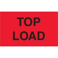 3 x 5" - "Top Load" (Fluorescent Red) Labels