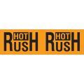 3 x 10" - "Hot Rush" (Fluorescent Orange) Labels