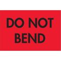 2 x 3" - "Do Not Bend" (Fluorescent Red) Labels