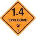 4 x 4" - "1.4 - Explosive - G 1" Labels