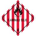 4 x 4" - "Flammable Solid - 4" Labels