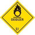 4 x 4" - "Oxidizer - 5.1" Labels