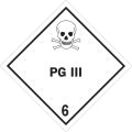 4 x 4" - "PG III - 6" Labels