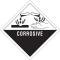 4 x 4" - "Corrosive" Labels