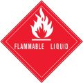 4 x 4" - "Flammable Liquid" Labels