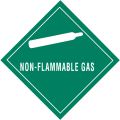 4 x 4" - "Non-Flammable Gas" Labels