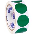 1 1/2" Green Inventory Circle Labels