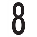 3 1/2" "8" Vinyl Warehouse Number Labels