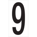 3 1/2" "9" Vinyl Warehouse Number Labels