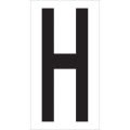 3 1/2" "H" Vinyl Warehouse Letter Labels