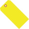 4 1/4 x 2 1/8" Fluorescent Yellow 13 Pt. Shipping Tags