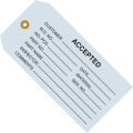 4 3/4 x 2 3/8" - "Accepted (Blue)" Inspection Tags