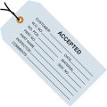 4 3/4 x 2 3/8" - "Accepted (Blue)" Inspection Tags - Pre-Strung