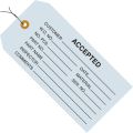 4 3/4 x 2 3/8" - "Accepted (Blue)" Inspection Tags - Pre-Wired