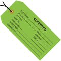 4 3/4 x 2 3/8" - "Accepted (Green)" Inspection Tags - Pre-Strung