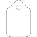 1 1/8 x 1 3/4" White Merchandise Tags