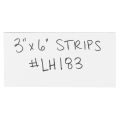 3 x 6" White Magnetic Label Strips