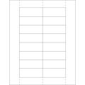 1 1/8 x 3" Plastic Label Holder Insert Cards