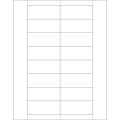 1 1/4 x 3" Plastic Label Holder Insert Cards