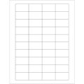 1 3/4 x 1" White Rectangle Laser Labels