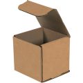 3" x 3" x 3" Kraft Corrugated Mailers