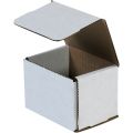 4 x 3 x 3" White Corrugated Mailers