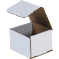 4 x 4 x 3" White Corrugated Mailers