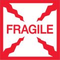 4 x 4" - "Fragile" Labels