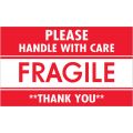 3 x 5" - "Fragile - Handle With Care" Labels