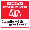 4 x 4" - "Delicate Instruments - HWC" Labels